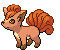 #037 Vulpix sprite Frontal