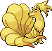 #038 Ninetales sprite Frontal