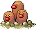 #051 Dugtrio sprite Frontal