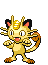 #052 Meowth sprite Frontal