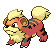 #058 Growlithe sprite Frontal