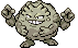 #075 Graveler sprite Frontal