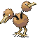 #084 Doduo sprite Frontal