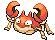 #098 Krabby sprite Frontal