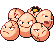 #102 Exeggcute sprite Frontal