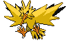 #145 Zapdos sprite Frontal