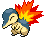 #155 Cyndaquil sprite Frontal