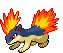 #156 Quilava sprite Frontal