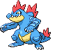 #160 Feraligatr sprite Frontal