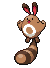 #161 Sentret sprite Frontal