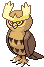 #164 Noctowl sprite Frontal
