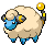 #179 Mareep sprite Frontal