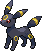 #197 Umbreon sprite Frontal