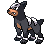 #228 Houndour sprite Frontal