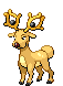 #234 Stantler sprite Frontal