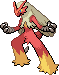 #257 Blaziken sprite Frontal