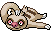 #287 Slakoth sprite Frontal