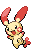 #311 Plusle sprite Frontal