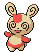 #327 Spinda sprite Frontal