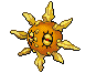 #338 Solrock sprite Frontal