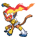 #392 Infernape sprite Frontal