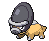 #410 Shieldon sprite Frontal