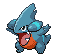 #443 Gible sprite Frontal