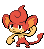 #513 Pansear sprite Frontal