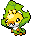#540 Sewaddle sprite Frontal
