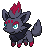 #570 Zorua sprite Frontal