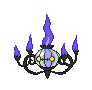#609 Chandelure sprite Frontal