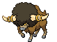 #626 Bouffalant sprite Frontal