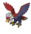 #628 Braviary sprite Frontal