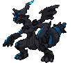 #644 Zekrom sprite Frontal