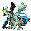 #646 Kyurem Negro sprite Frontal