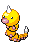 #013 Weedle sprite Frontal Shiny