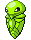 #014 Kakuna sprite Frontal Shiny