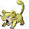 #019 Rattata sprite Frontal Shiny