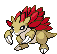 #028 Sandslash sprite Frontal Shiny