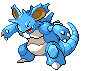 #034 Nidoking sprite Frontal Shiny