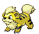 #058 Growlithe sprite Frontal Shiny