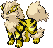 #059 Arcanine sprite Frontal Shiny