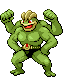 #068 Machamp sprite Frontal Shiny