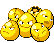 #102 Exeggcute sprite Frontal Shiny