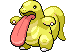 #108 Lickitung sprite Frontal Shiny