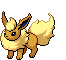 #136 Flareon sprite Frontal Shiny