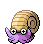 #138 Omanyte sprite Frontal Shiny