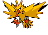 #145 Zapdos sprite Frontal Shiny