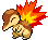 #155 Cyndaquil sprite Frontal Shiny