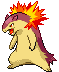 #157 Typhlosion sprite Frontal Shiny